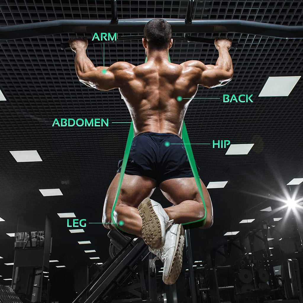 Thefitlife Resistance Pull up Bands - Pull-Up Assist Exercise Bands, Long Workou