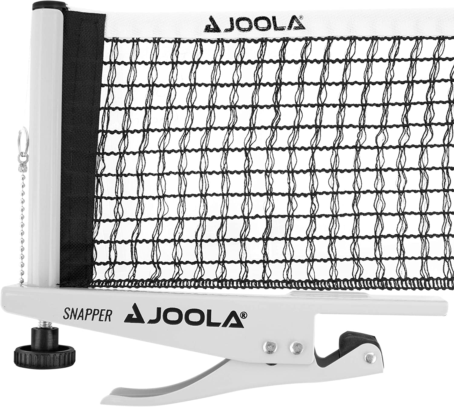 Snapper-Indoor Table Tennis Net Set Leisure Sports Height Adjustable with Locking Screw Clamping Technology Silver/Black, One Size