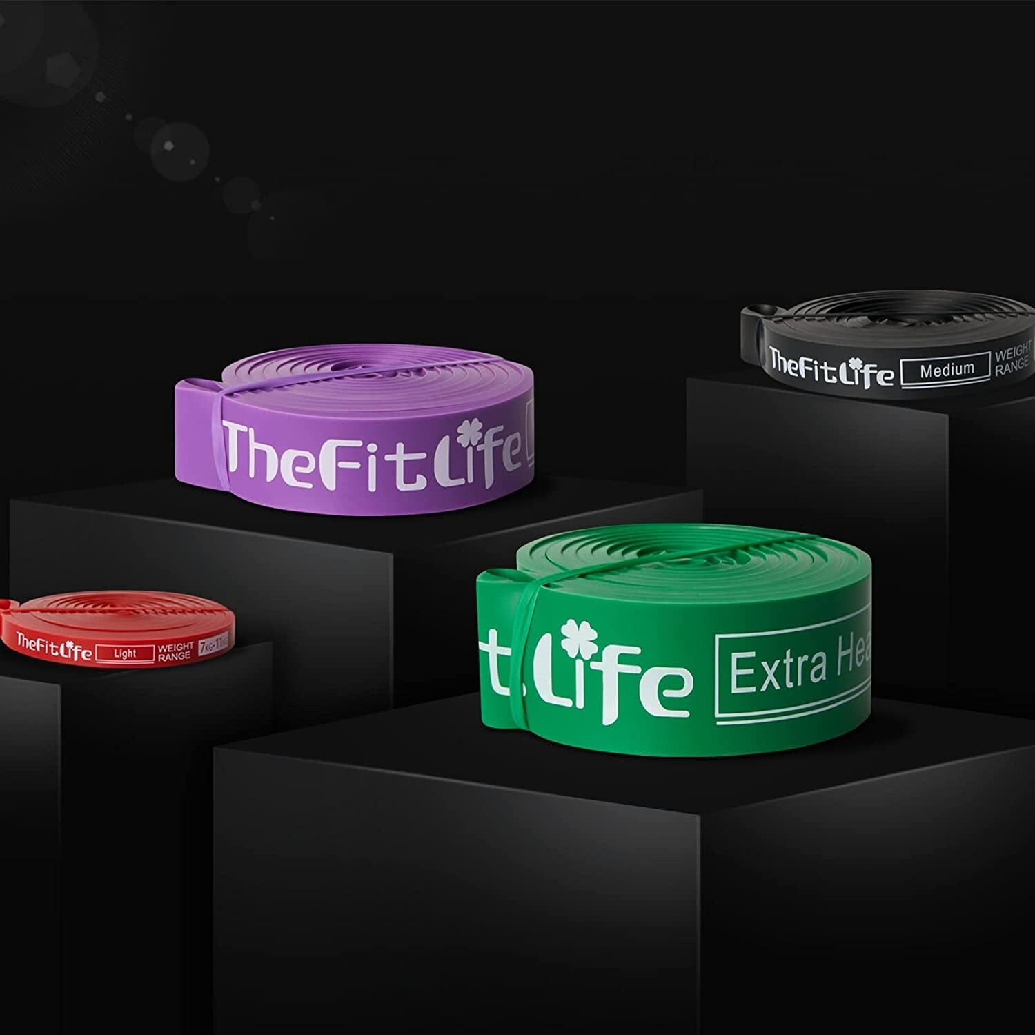 Thefitlife Resistance Pull up Bands - Pull-Up Assist Exercise Bands, Long Workou
