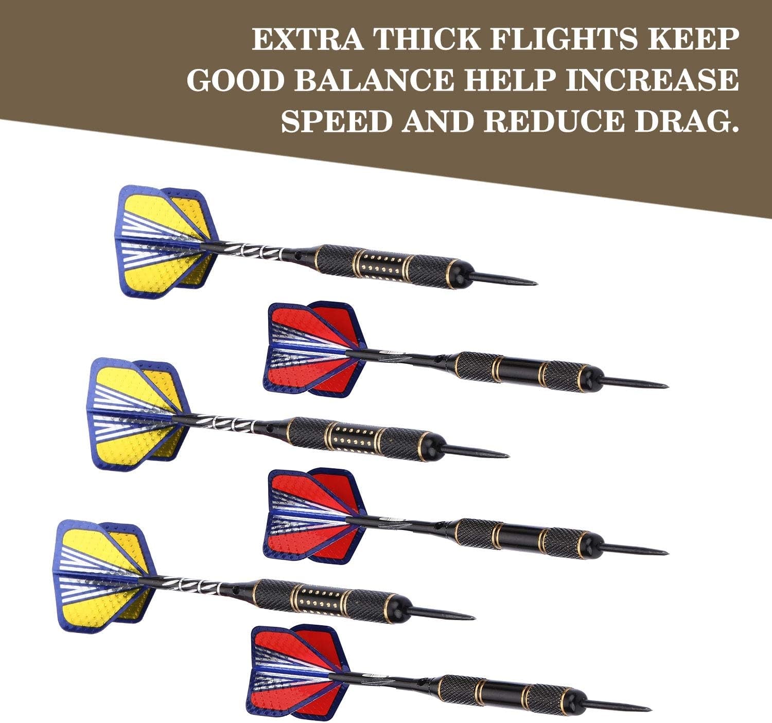 Standard Dart Flights - 30 Sets (90 Pieces) Durable PET and Laser Replacement Feather Tail Wings - Ideal Accessories for Dart Games