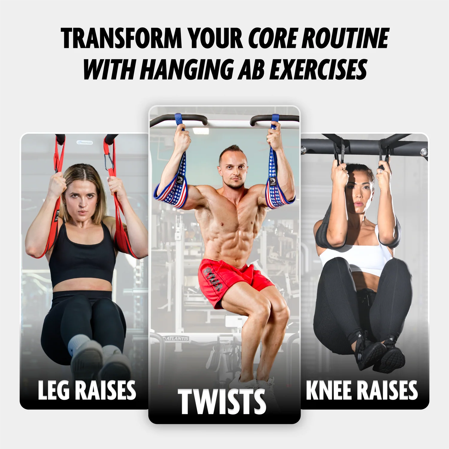 Dmoose Fitness Hanging Ab Straps for Abdominal Muscle Building and Core Strength